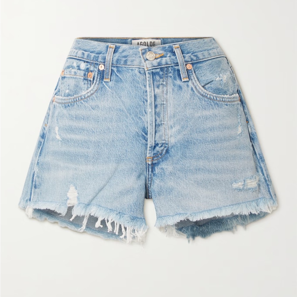 Agolde Original Parker Short Size 25 Light Denim